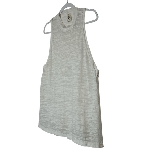 Free People We The Free Tank Top Womens Large White Sleeveless Oversized Stretch - Picture 7 of 7